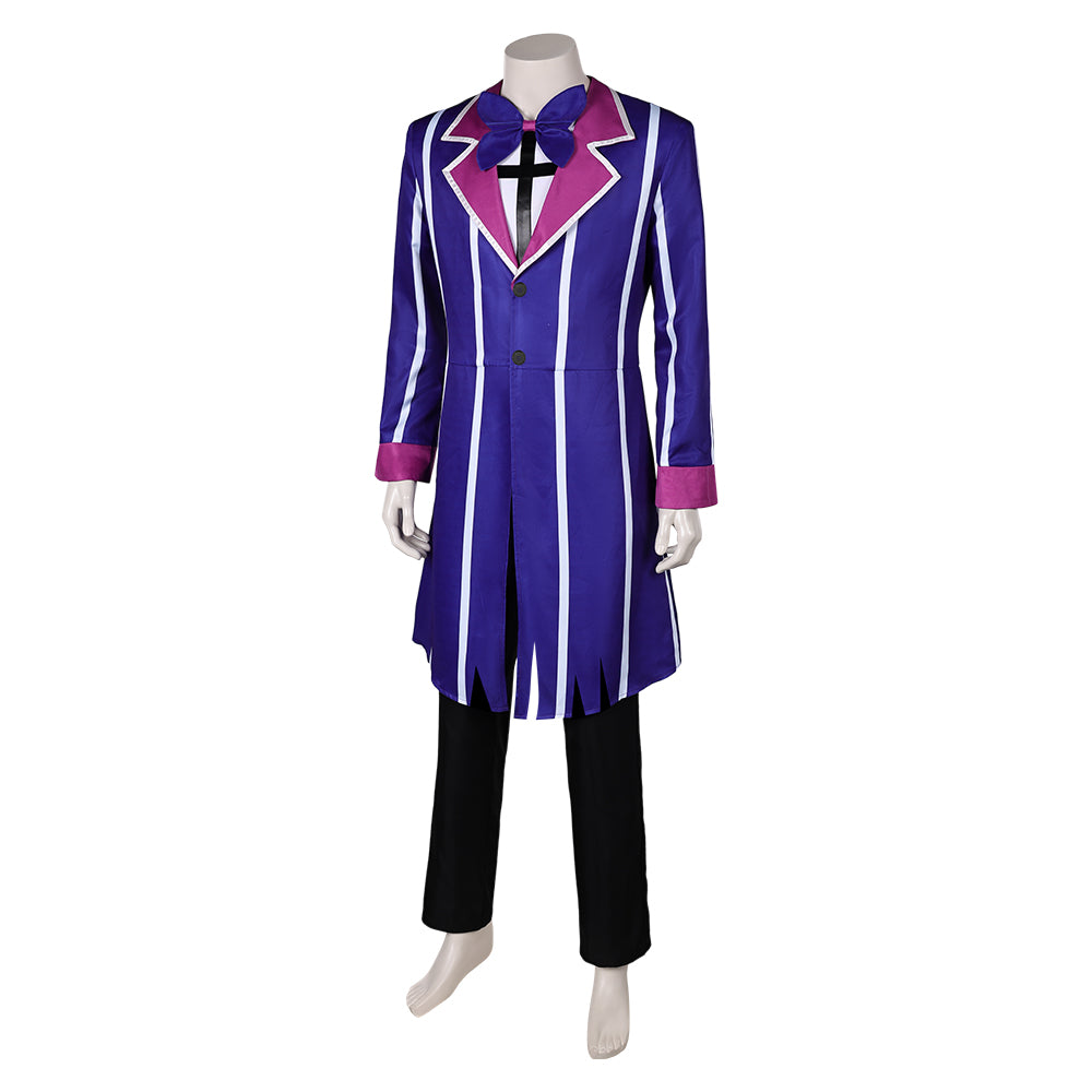 TV Hazbin Hotel Alastor Blue Outfit Cosplay Costume Outfits Halloween Carnival Suit