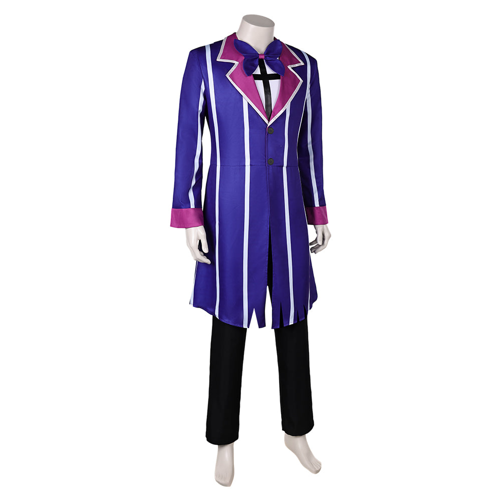 TV Hazbin Hotel Alastor Blue Outfit Cosplay Costume Outfits Halloween Carnival Suit
