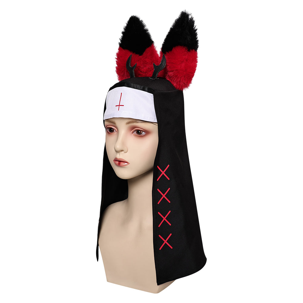 TV Hazbin Hotel Nun Alastor Cosplay Hat Halloween Carnival Costume Accessories