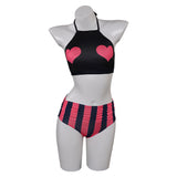 TV Hazbin Hotel Velvette Women Black Split Swimsuit Cosplay Costume Outfits Halloween Carnival Suit