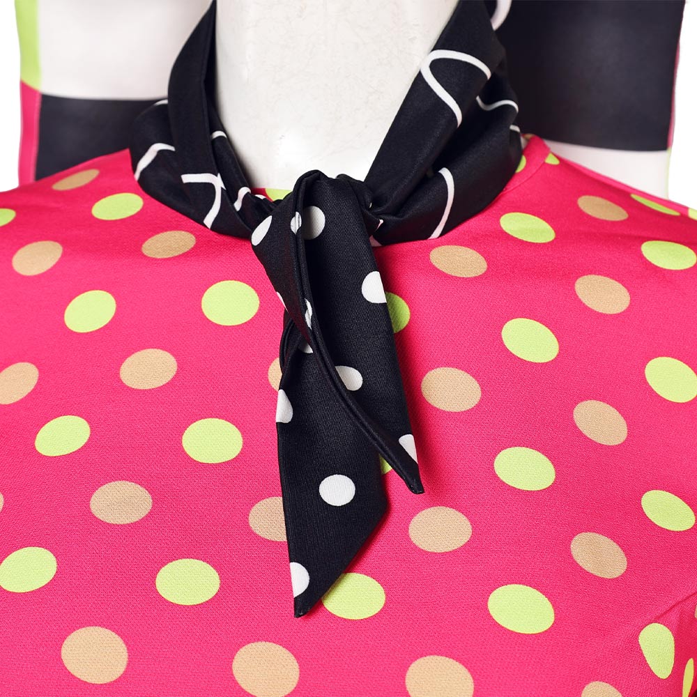 TV Helluva Boss Hazbin Hotel Fizzarolli Red Polka Dot Outfit Cosplay Costume Outfits Halloween Carnival Suit