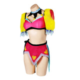 TV Helluva Boss Hazbin Hotel Fizzarolli Women Red Bikini Set Sexy Swimsuit Cosplay Costume Original Design
