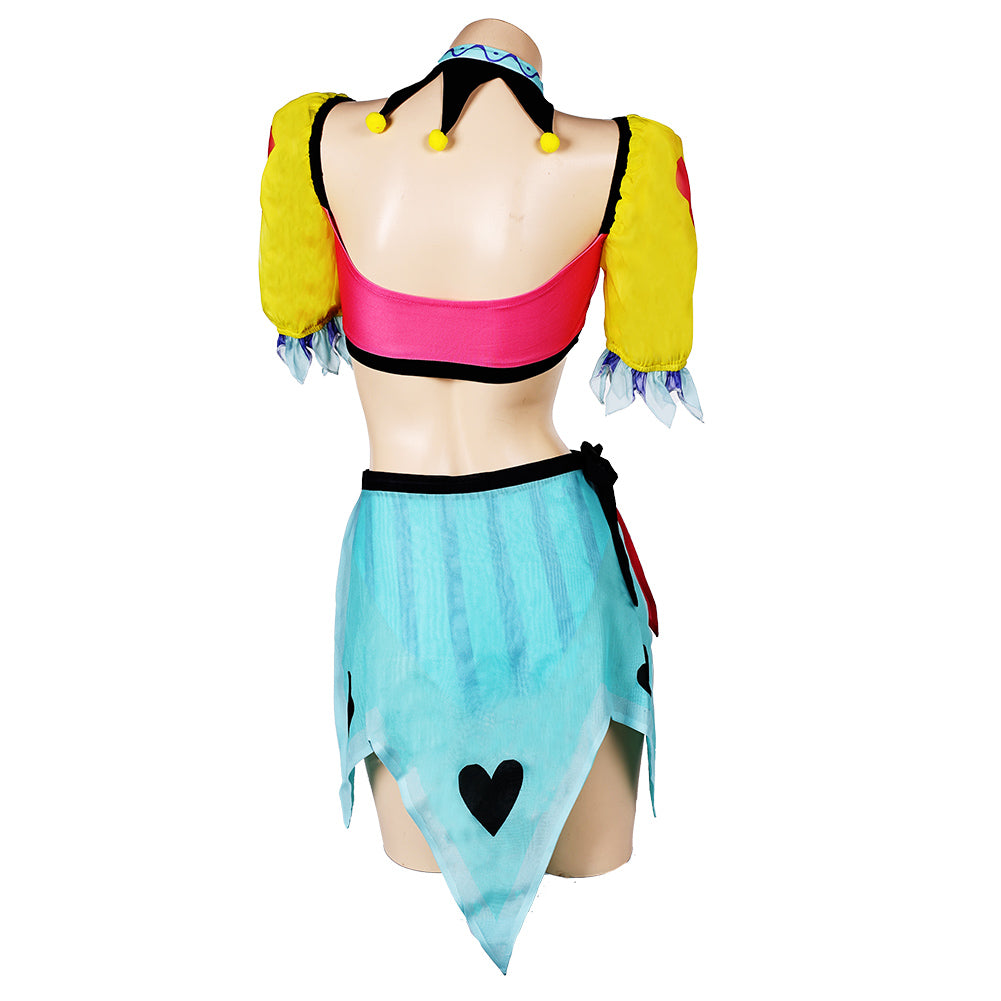 TV Helluva Boss Hazbin Hotel Fizzarolli Women Red Bikini Set Sexy Swimsuit Cosplay Costume Original Design