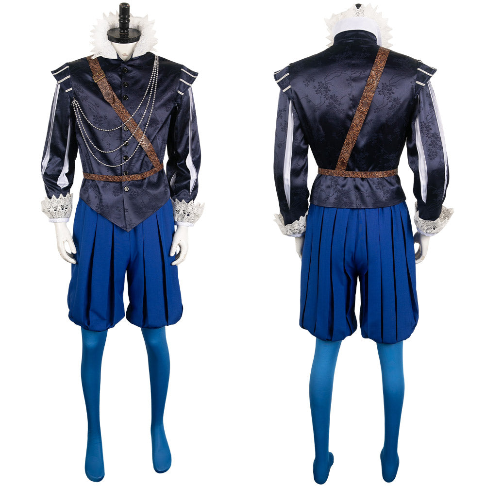 TV Mary & George 2024 George Blue Outfit Cosplay Costume Outfits Halloween Carnival Suit