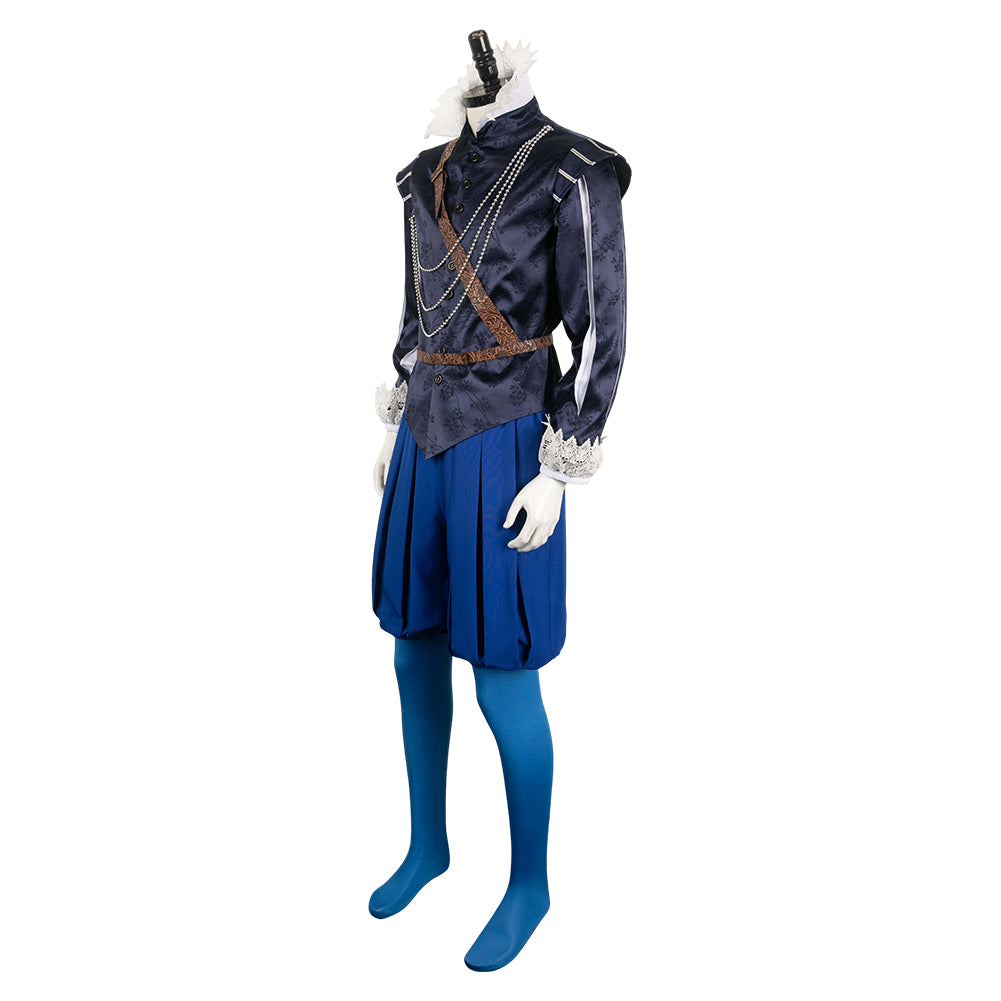 TV Mary & George 2024 George Blue Outfit Cosplay Costume Outfits Halloween Carnival Suit