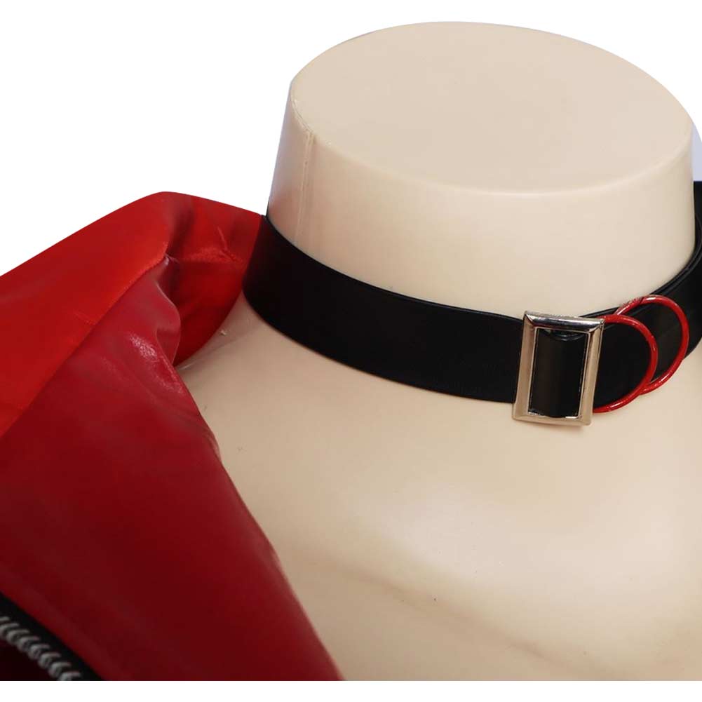 TV Suicide Squad Isekai 2024 Harley Quinn Women Red And Black Suit Cosplay Costume