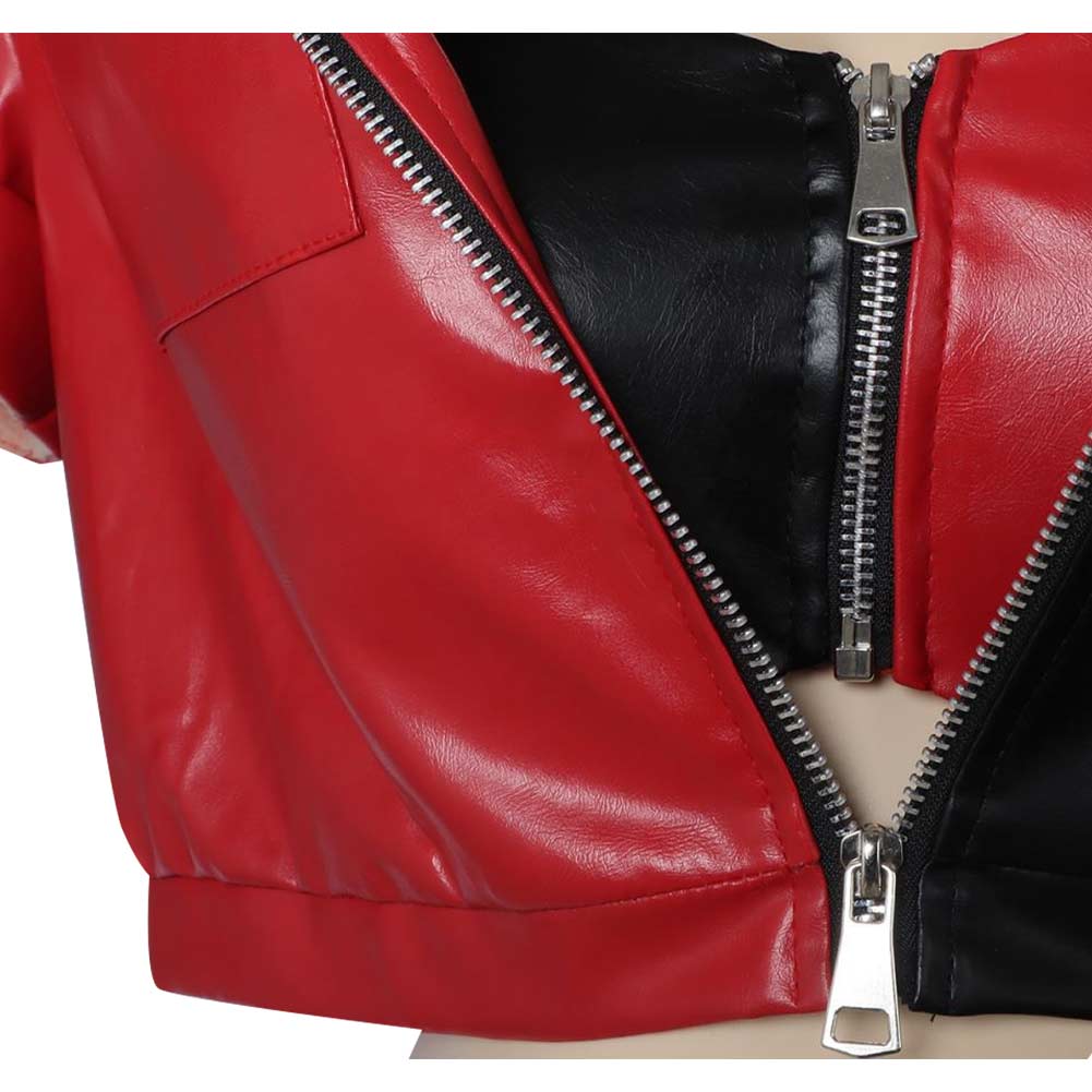 TV Suicide Squad Isekai 2024 Harley Quinn Women Red And Black Suit Cosplay Costume