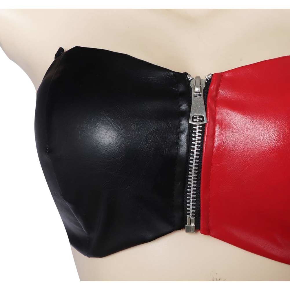 TV Suicide Squad Isekai 2024 Harley Quinn Women Red And Black Suit Cosplay Costume