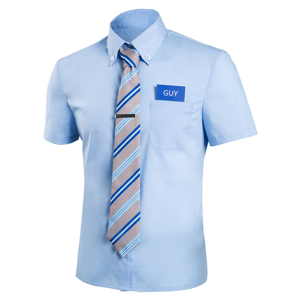 FREE GUY  Guy Halloween Carnival Suit Cosplay Costume Shirt