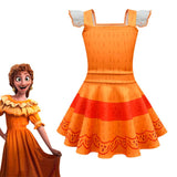 Kids Girls  Encanto Pepa Halloween Carnival Suit Cosplay Costume Dress Outfits