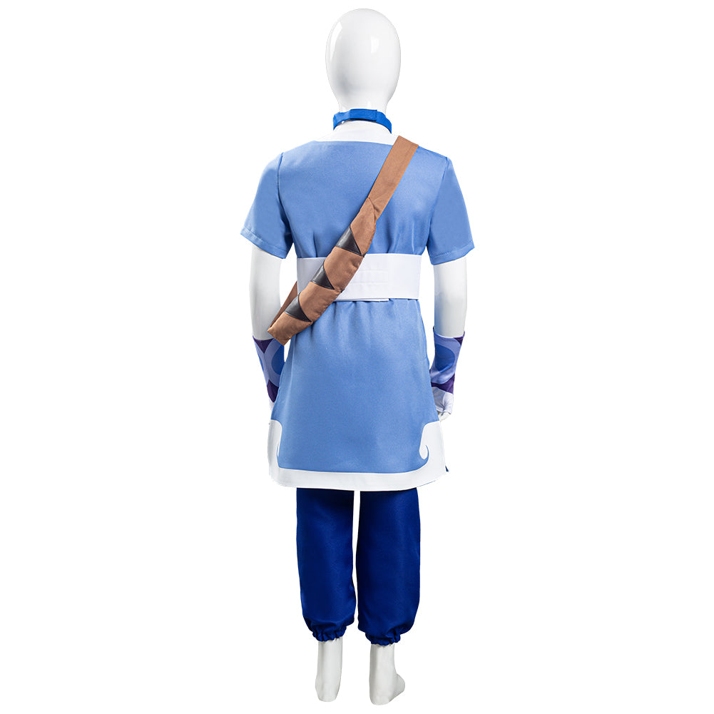 Avatar: the last Airbender Katara Halloween Carnival Suit Cosplay Costume for Kids Children