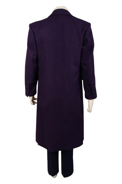 Dark Knight Heath Ledger Joker 6 pcs Costume Set *  Wool trench Coat Version