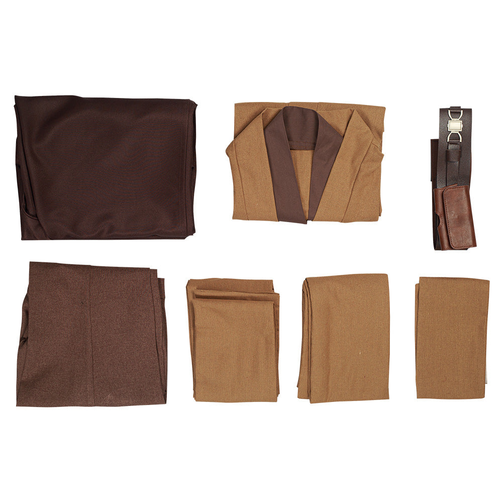 Kenobi Jedi TUNIC Cosplay Costume Brown Version