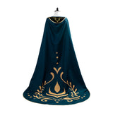 Queen Frozen 2 Gown Anna Coronation Dark Green Outfit Cosplay Costume