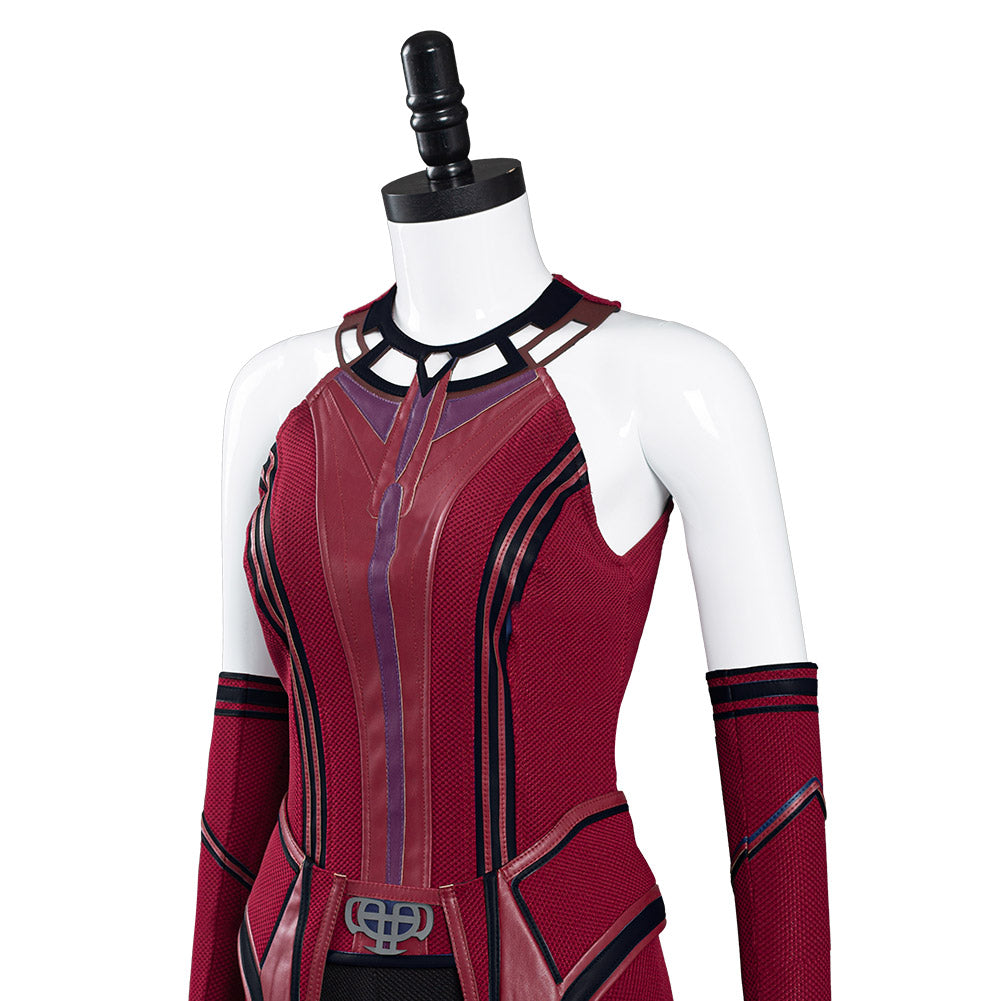 Wandavision Scarlet Witch Halloween Carnival Suit Cosplay Costume Outfits