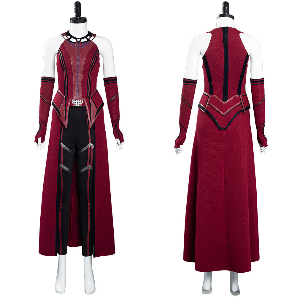 Wandavision Scarlet Witch Halloween Carnival Suit Cosplay Costume Outfits