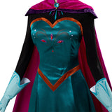 Movie Frozen Elsa Queen Costume Women Dress Outfit Cosplay Costume Halloween Carnival Costume