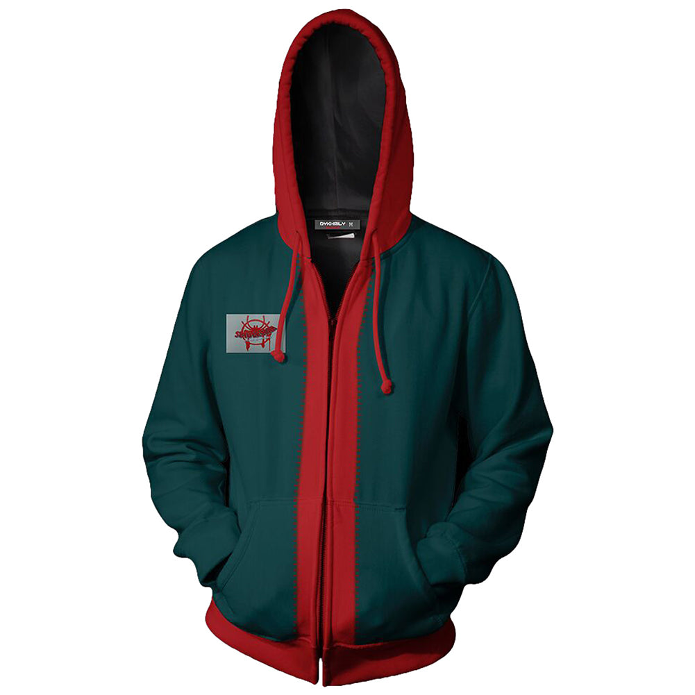 Spider-Man: Into the Spider-Verse Miles Morales Zip Up Hoodie For adult