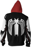 2018 Venom Symbiote Merchandies 3D Hoodie Zip Up Sweatshirt Unisex