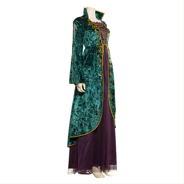 hocus pocus maxi dress Hocus Pocus Winifred Sanderson Cosplay Costume Outfit Dress Suit Unifo –  TrendsinCosplay