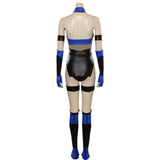 Mortal Kombat 4 Kitana Halloween Carnival Suit Cosplay Costume Jumpsuit Outfits