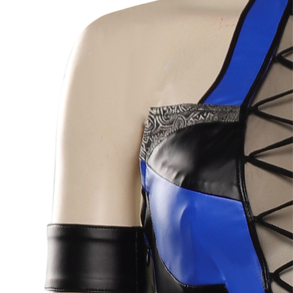 Mortal Kombat 4 Kitana Halloween Carnival Suit Cosplay Costume Jumpsuit Outfits