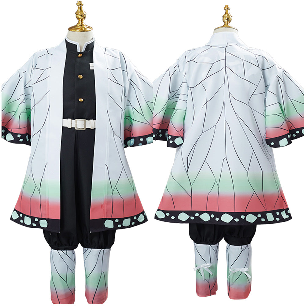 Demon Slayer Kochou Shinobu Cosplay Costume Kids Children Uniform Outfit Halloween Carnival Suit
