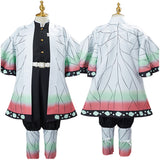 Demon Slayer Kochou Shinobu Cosplay Costume Kids Children Uniform Outfit Halloween Carnival Suit