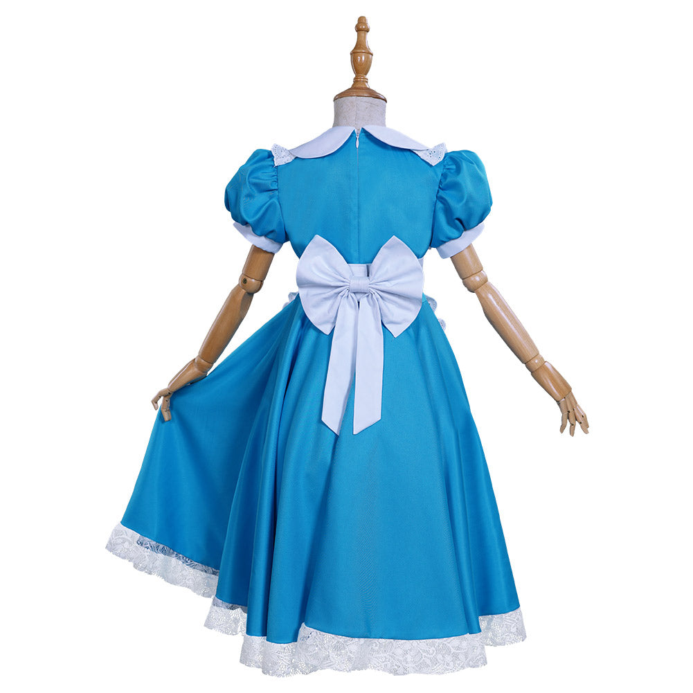 Alice in Wonderland Halloween Carnival Suit Cosplay Costume Kids Girls Dress Apron Outfits