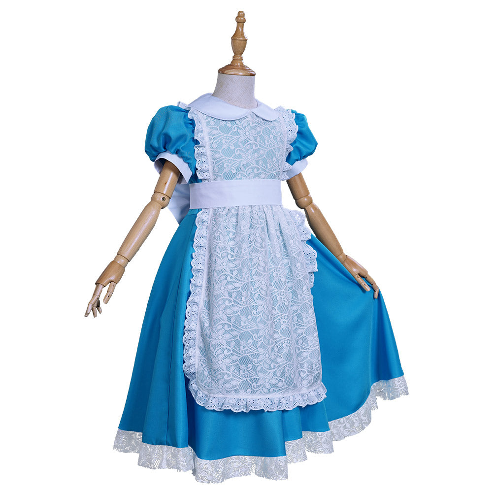 Alice in Wonderland Halloween Carnival Suit Cosplay Costume Kids Girls Dress Apron Outfits