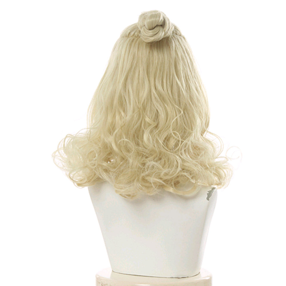 Game Animal Crossing Isabelle Carnival Halloween Party Props Cosplay Wig Heat Resistant Synthetic Hair