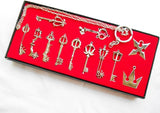 Kingdoms Hearts  Keychain Necklace Pendant Gift12Pcs Collection Sets Cosplay Accessories