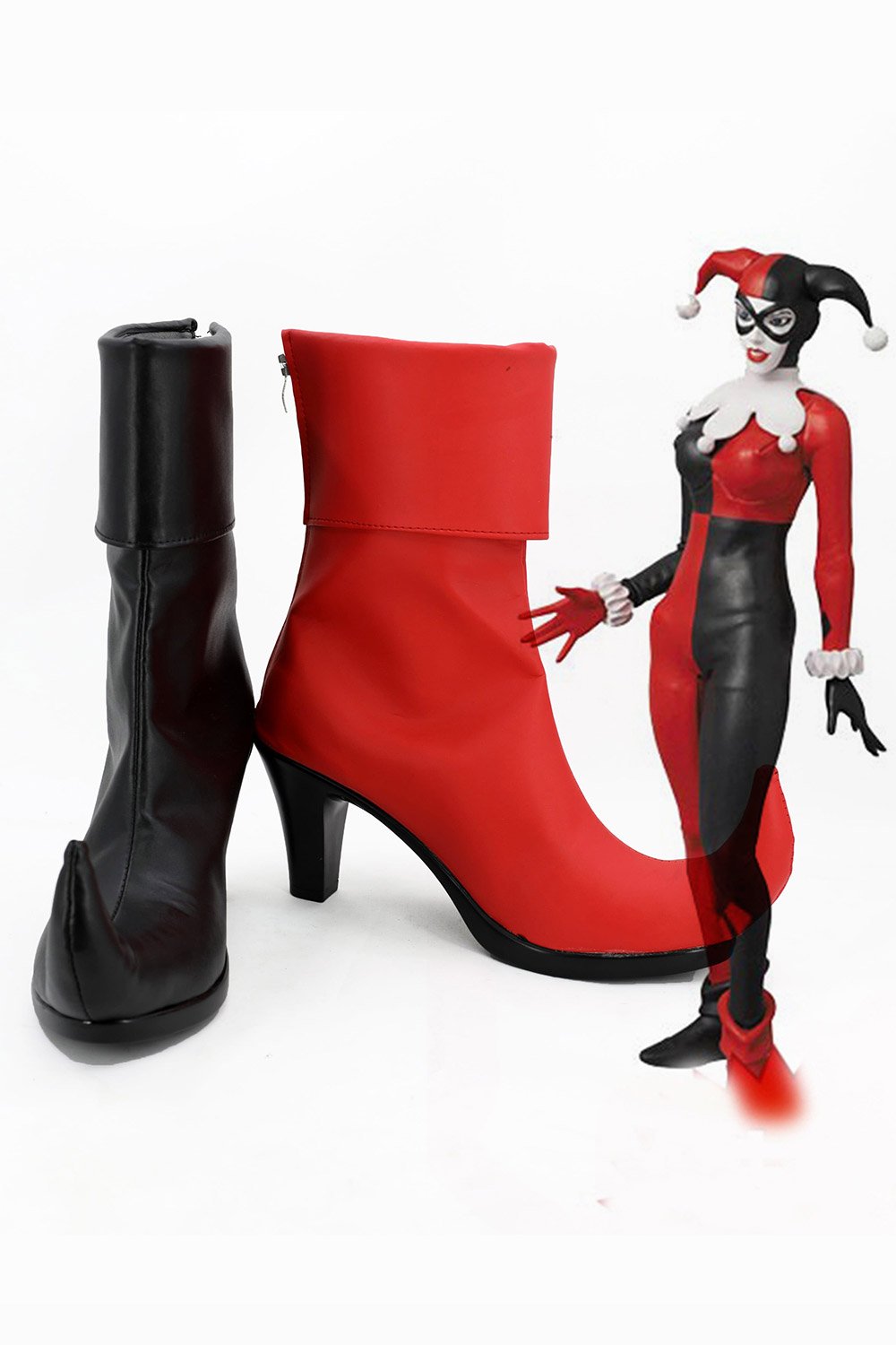 DC Comics Suicide Squad Harley Quinn Boots Cosplay Shoes