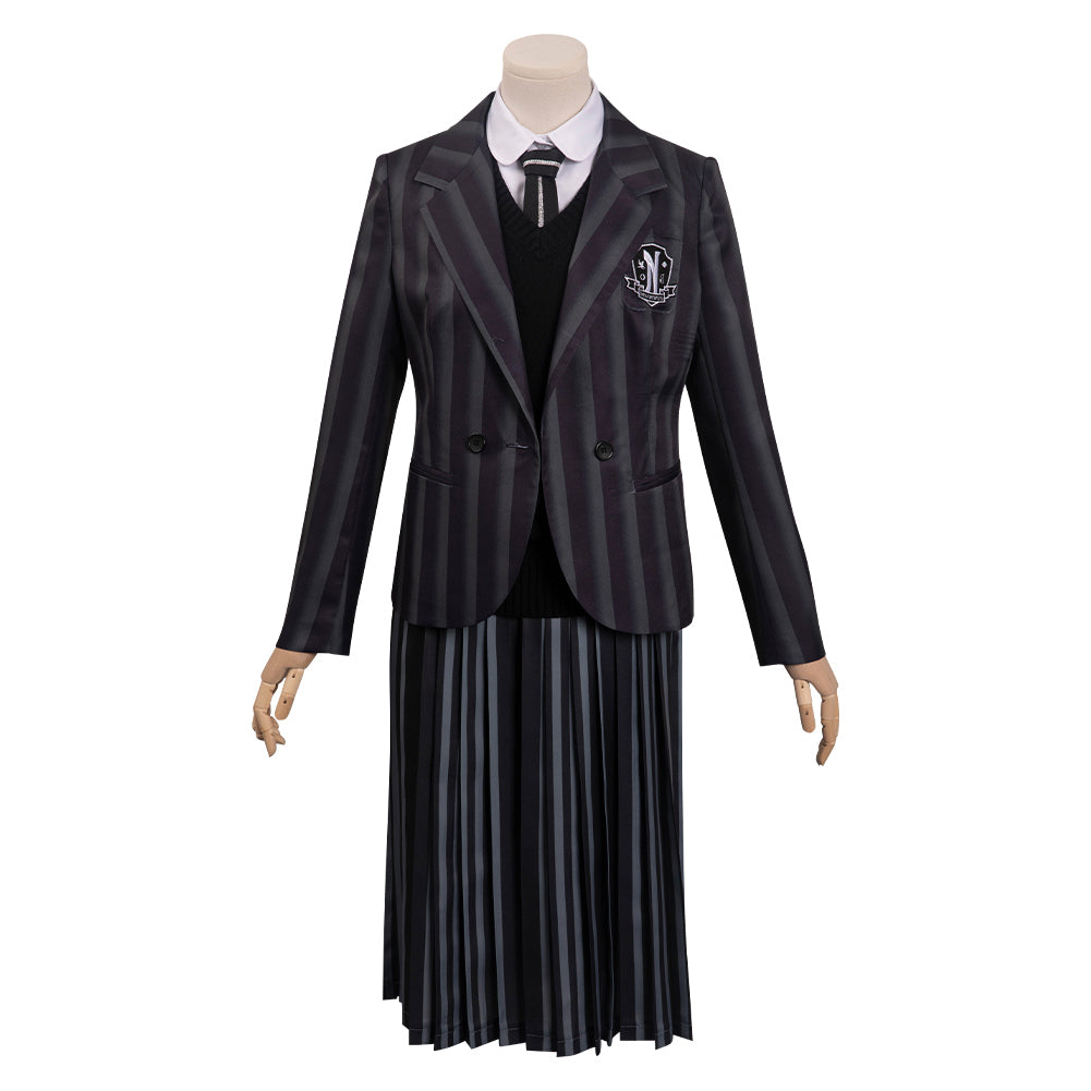 Wednesday Cosplay Costume Outfits Halloween Carnival Suit