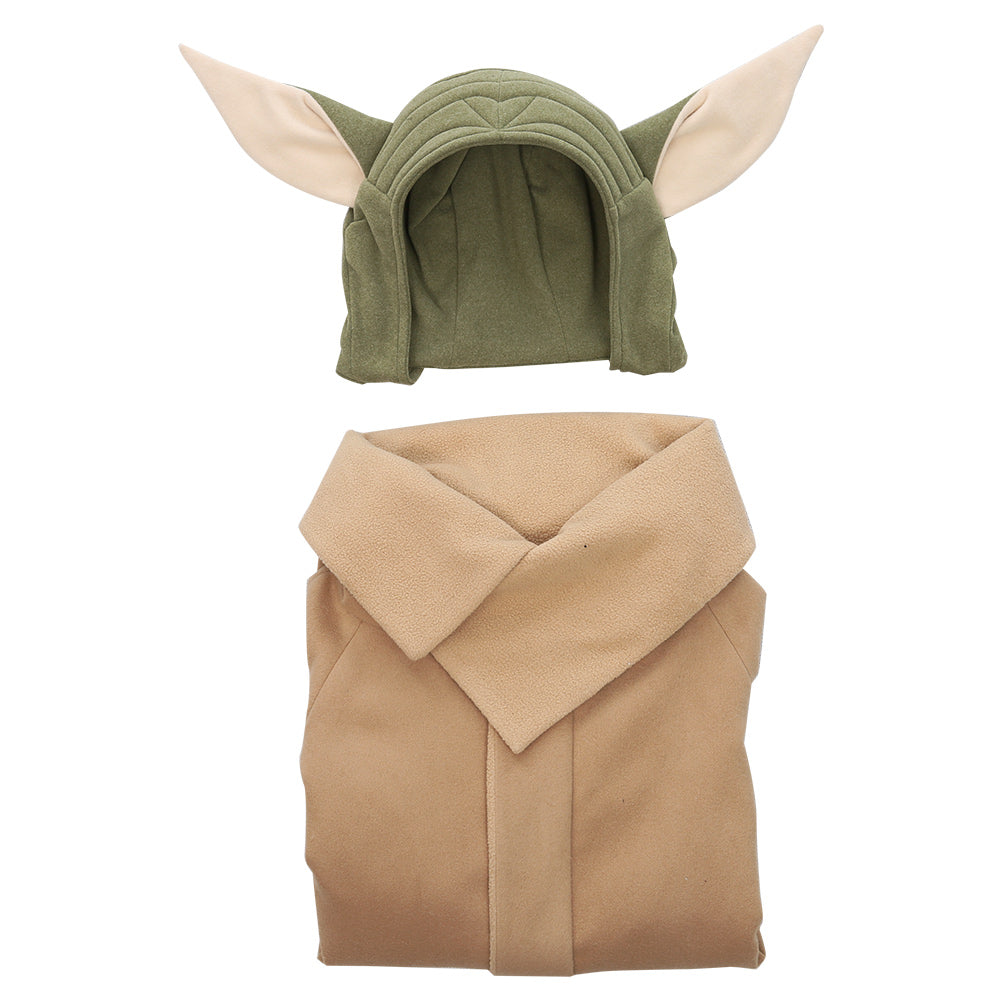 The Mando Season 2-Baby Yoda Grogu Halloween Carnival Suit Cosplay Costume Coat Headgear Outfits