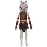 Kids Children Star WasTales of the Jedi -Ahsoka Tano  Cosplay Costume Outfits Halloween Carnival Suit
