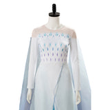 Frozen 2 Queen Ahtohallan Cave Elsa Snow Flake Dress Cosplay Costume