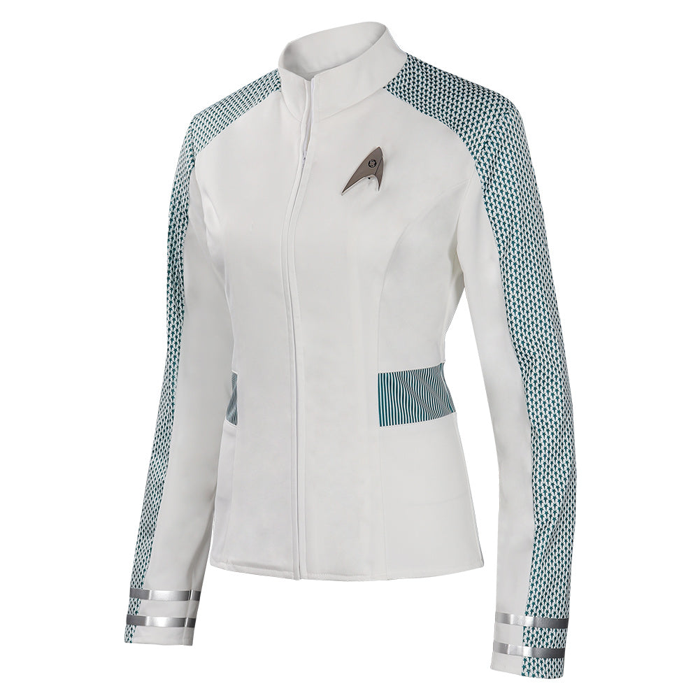 TV Star Trek: Strange New Worlds Christine Chapel Women White Nurse Top Cosplay Costume Outfits Halloween Carnival Suit