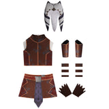 Kids Children Star WasTales of the Jedi -Ahsoka Tano  Cosplay Costume Outfits Halloween Carnival Suit