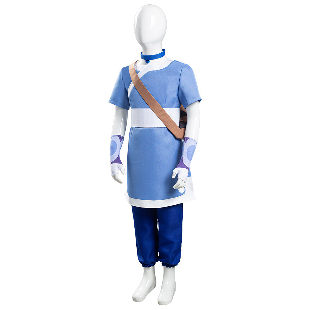 Avatar: the last Airbender Katara Halloween Carnival Suit Cosplay Costume for Kids Children