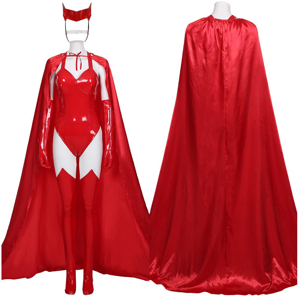 WandaVision2020- Sexy Scarlet Witch Wanda Maximoff Cosplay Costume Women Outfit Halloween Carnival Costume