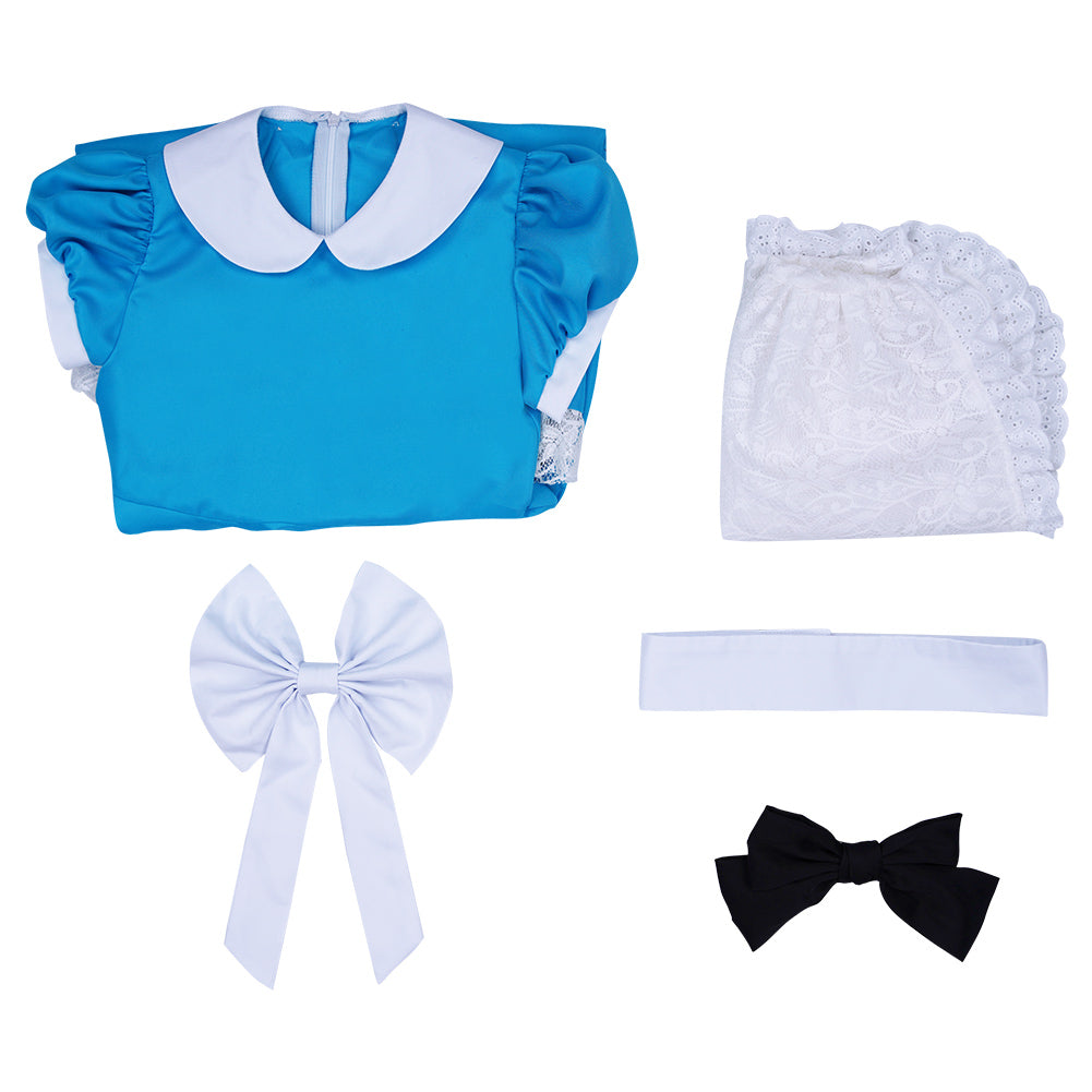 Alice in Wonderland Halloween Carnival Suit Cosplay Costume Kids Girls Dress Apron Outfits
