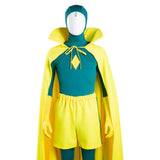 Wanda Vision Vision Halloween Carnival Suit Cosplay Costume Jumpsuit Cloak Outfits