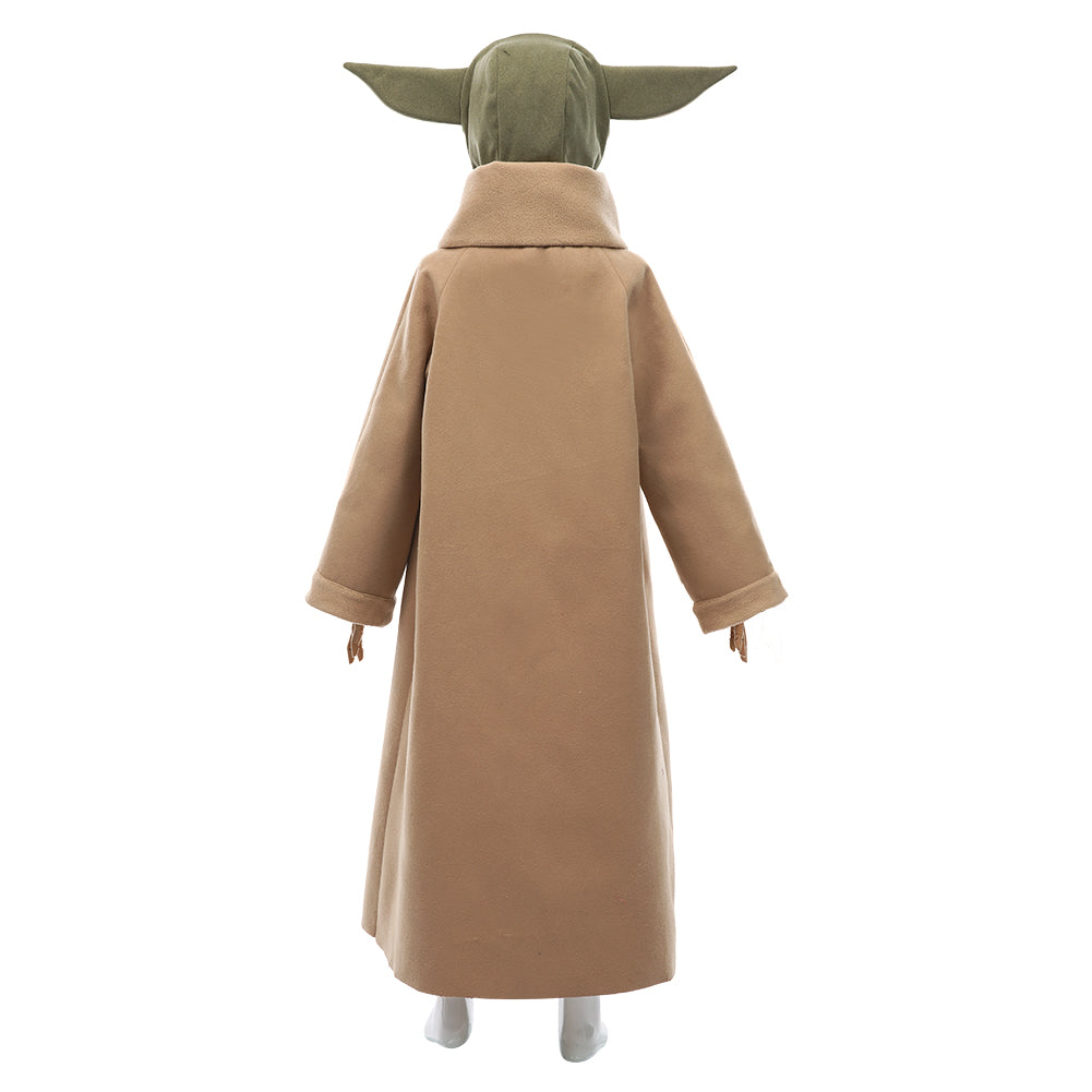 The Mando Season 2-Baby Yoda Grogu Halloween Carnival Suit Cosplay Costume Coat Headgear Outfits