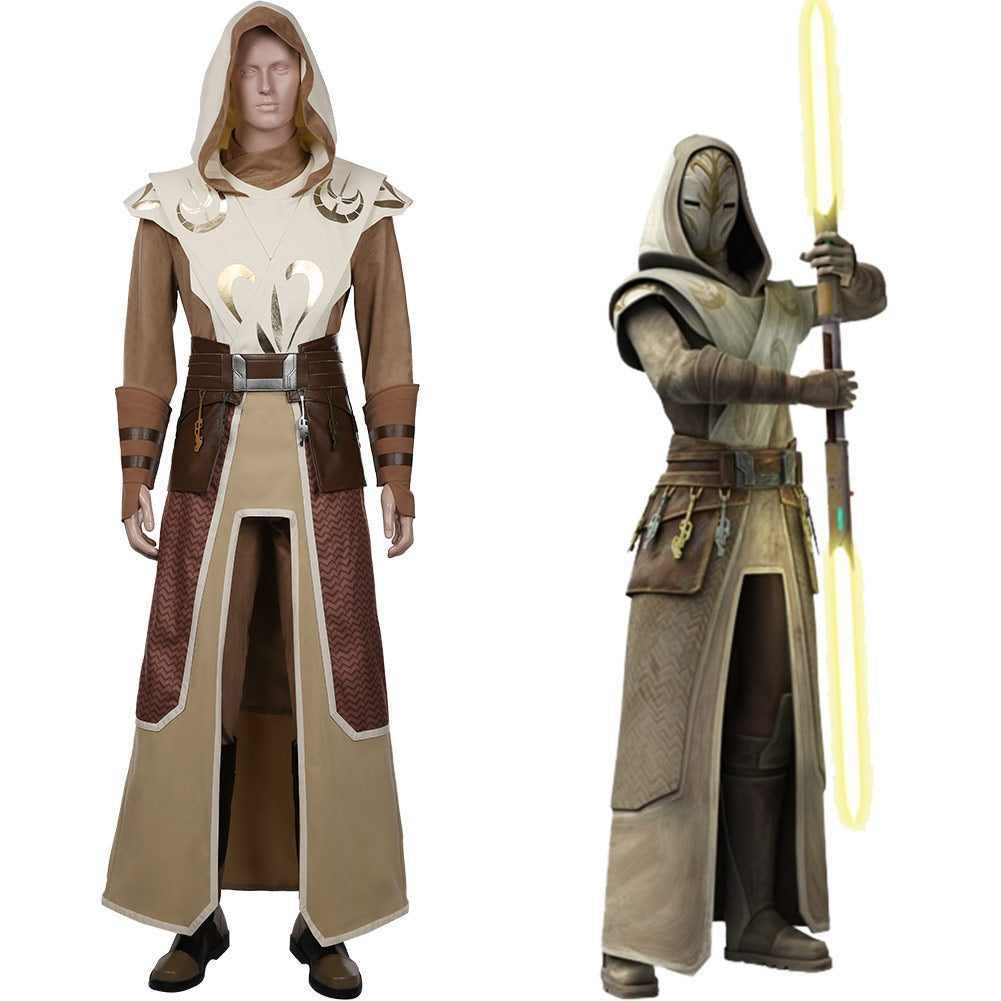 Jedi Temple Guard Halloween Carnival Suit Cosplay Costume Coat Uniform Outfits
