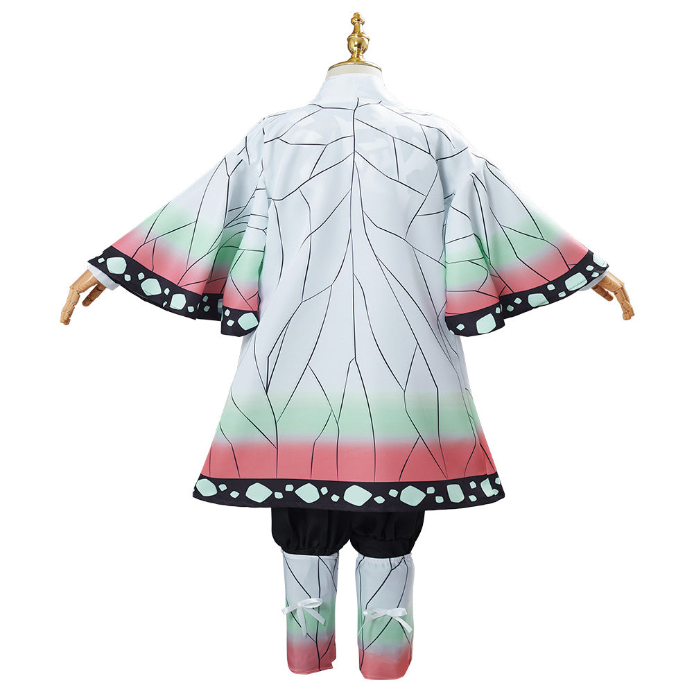 Demon Slayer Kochou Shinobu Cosplay Costume Kids Children Uniform Outfit Halloween Carnival Suit