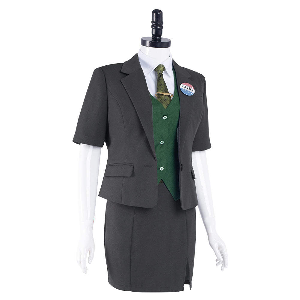 Loki  Cosplay Costume Women Uniform Skirt Outfits Halloween Carnival Suit