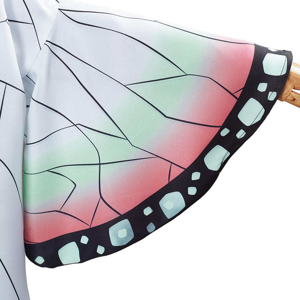 Demon Slayer Kochou Shinobu Cosplay Costume Kids Children Uniform Outfit Halloween Carnival Suit