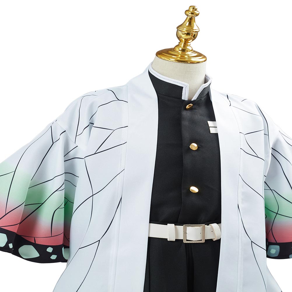 Demon Slayer Kochou Shinobu Cosplay Costume Kids Children Uniform Outfit Halloween Carnival Suit