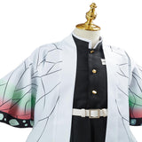 Demon Slayer Kochou Shinobu Cosplay Costume Kids Children Uniform Outfit Halloween Carnival Suit